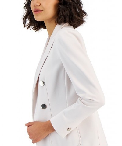 Women's Compression Faux Double-Breasted Jacket Anne White $34.44 Jackets