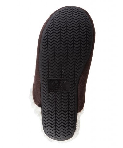 Isotoner Microsuede Alex Scuff with 360 Surround Memory Foam Slipper Online Only Dark Chocolate $12.76 Shoes