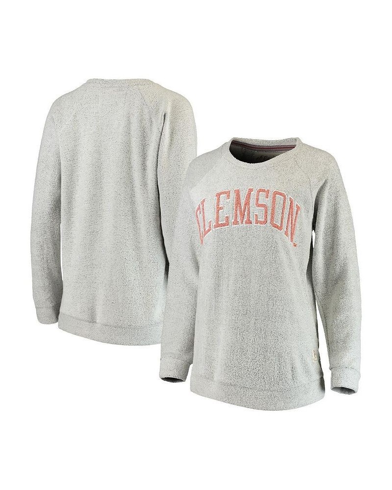 Women's Gray Clemson Tigers Helena Comfy Sweatshirt Gray $36.39 Sweatshirts