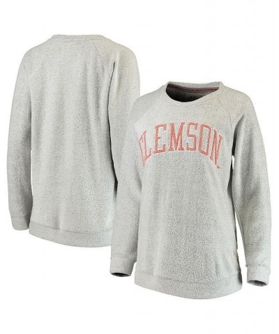 Women's Gray Clemson Tigers Helena Comfy Sweatshirt Gray $36.39 Sweatshirts