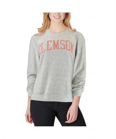 Women's Gray Clemson Tigers Helena Comfy Sweatshirt Gray $36.39 Sweatshirts