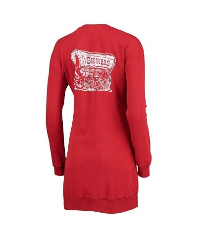 Women's Crimson Oklahoma Sooners 2-Hit Sweatshirt Dress Red $29.40 Dresses