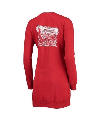 Women's Crimson Oklahoma Sooners 2-Hit Sweatshirt Dress Red $29.40 Dresses