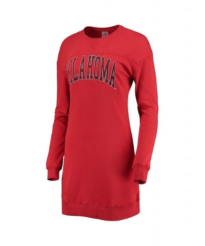 Women's Crimson Oklahoma Sooners 2-Hit Sweatshirt Dress Red $29.40 Dresses