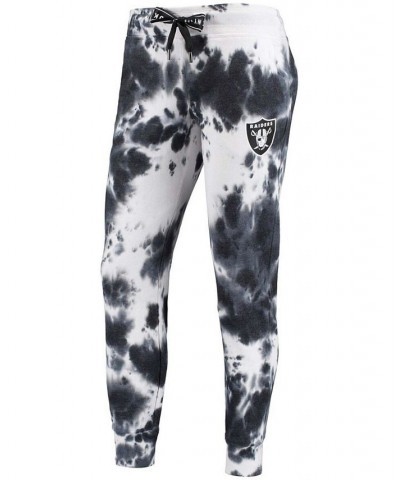 Women's White and Black Las Vegas Raiders Melody Tie-Dye Jogger Pants White, Black $42.30 Pants