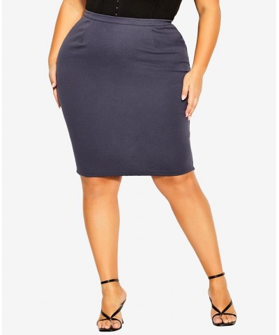 Trendy Plus Midi Tube Skirt Gray $29.67 Skirts