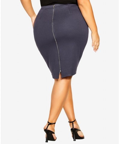 Trendy Plus Midi Tube Skirt Gray $29.67 Skirts