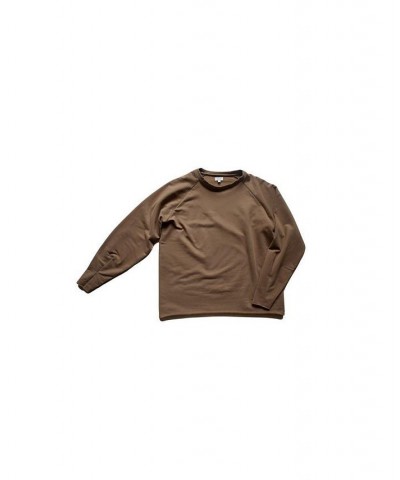 Women's Maternity Organic Cotton Sweatshirt Sweatshirt Brown $31.00 Sweatshirts