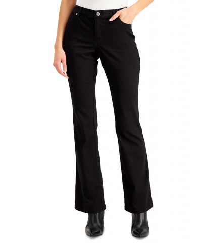 Petite Mid Rise Bootcut Jeans Black $25.06 Jeans