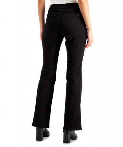 Petite Mid Rise Bootcut Jeans Black $25.06 Jeans