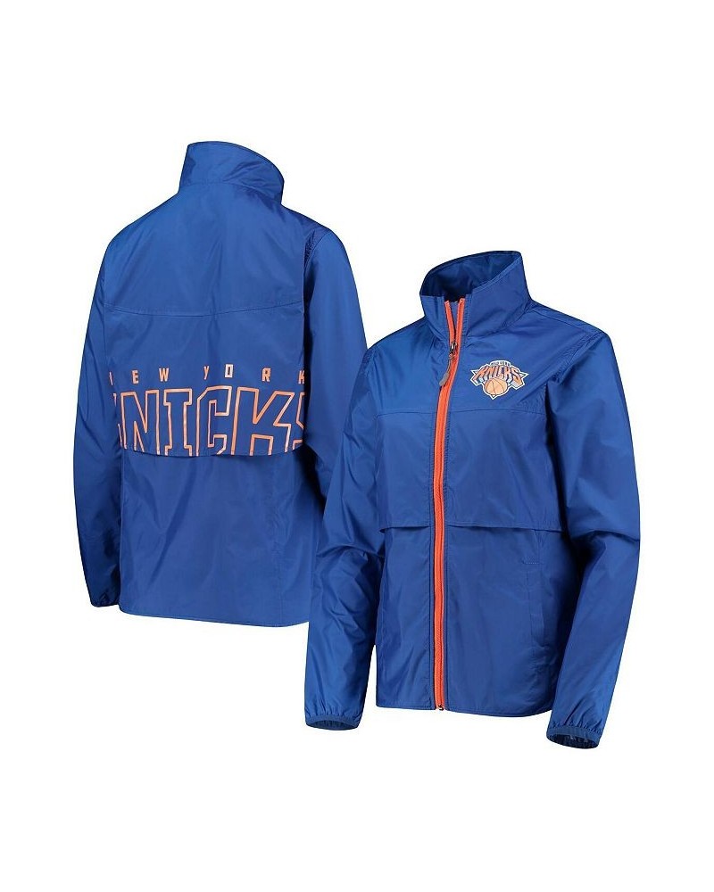 Women's Blue New York Knicks Winning Shot Full-Zip Jacket Blue $32.12 Jackets