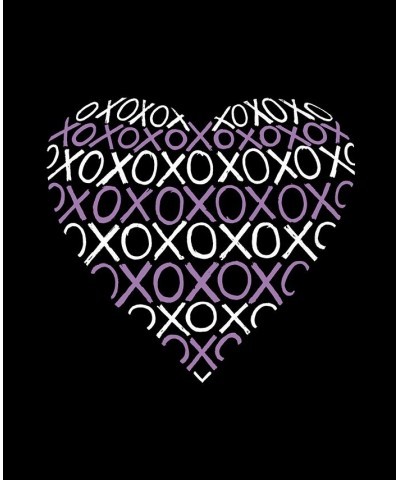 Women's Word Art XOXO Heart Flowy Tank Top Black $19.80 Tops