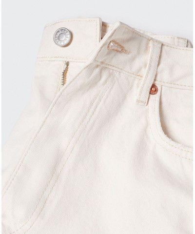 Women's Mom High-Waist Jeans Ecru $32.20 Jeans