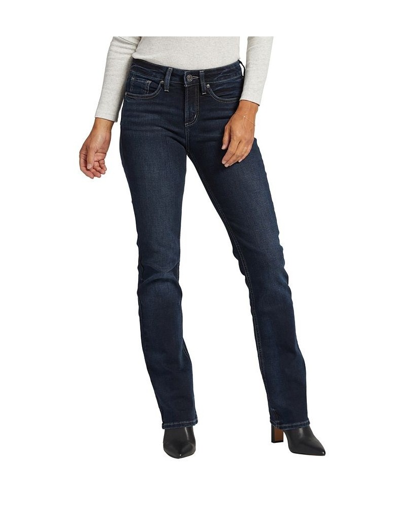 Women's Suki Mid Rise Slim Bootcut Jeans Indigo $35.88 Jeans