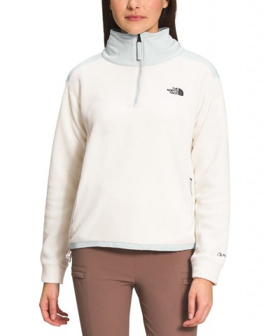 Women's Alpine Polartec Quarter-Zip Sweatshirt White $41.60 Sweatshirts