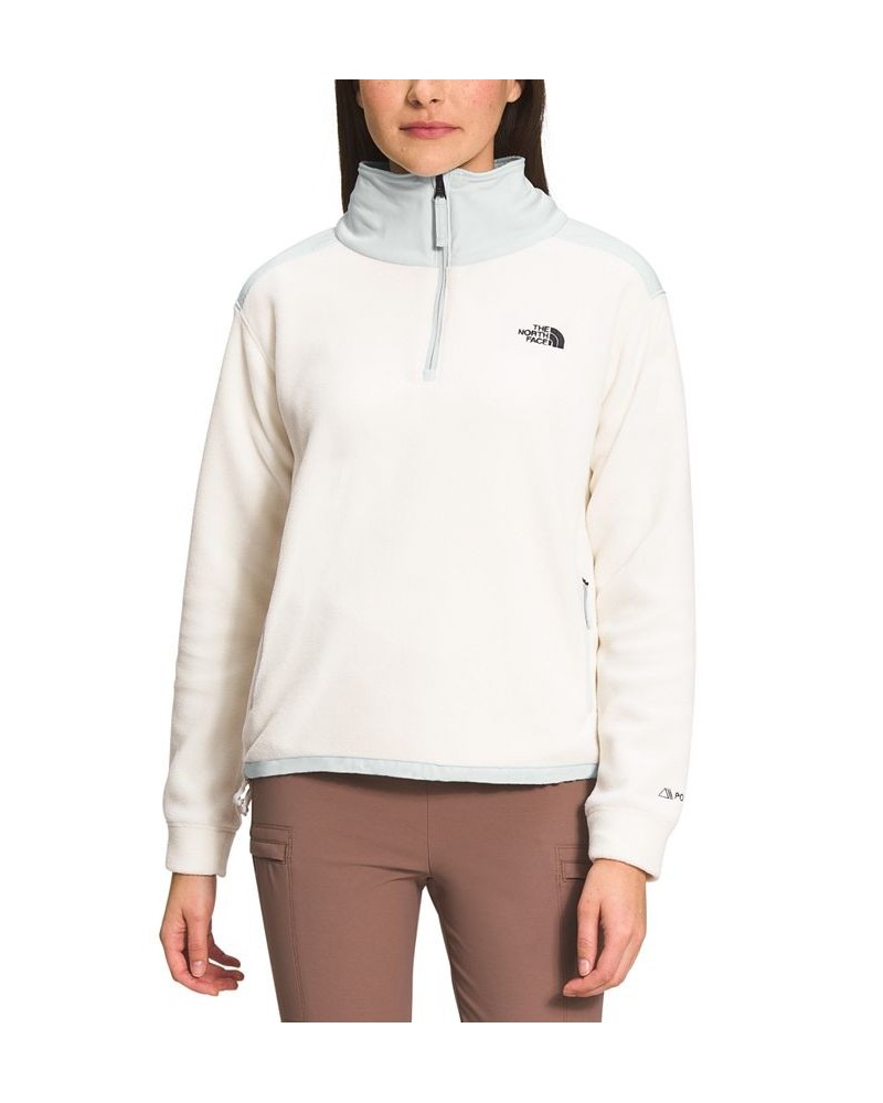 Women's Alpine Polartec Quarter-Zip Sweatshirt White $41.60 Sweatshirts