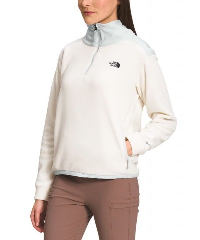 Women's Alpine Polartec Quarter-Zip Sweatshirt White $41.60 Sweatshirts