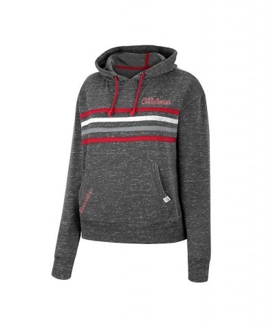 Women's Charcoal Oklahoma Sooners Backstage Speckled Pullover Hoodie Charcoal $28.38 Sweatshirts