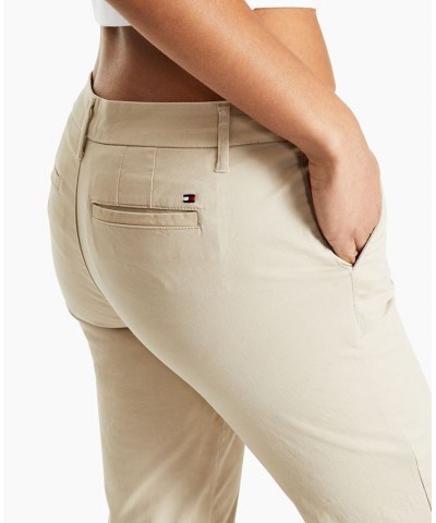 Women's Cotton Scallop-Stripe Tank & Hampton Cuffed Chino Straight-Leg Pants Khaki $21.12 Pants