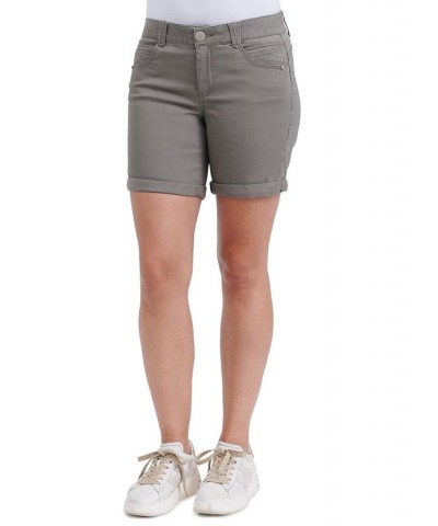 Women's Ab Solution Roll Cuff 7" Shorts Brown $34.32 Shorts