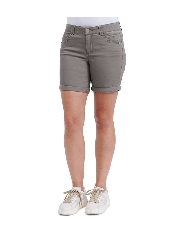 Women's Ab Solution Roll Cuff 7" Shorts Brown $34.32 Shorts