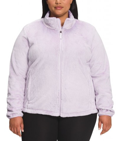 Plus Size Osito Fleece Zip-Front Jacket Purple $33.00 Jackets