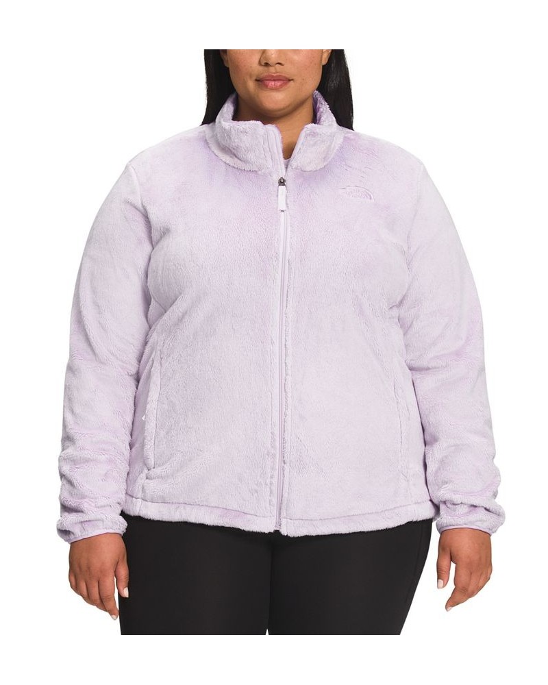 Plus Size Osito Fleece Zip-Front Jacket Purple $33.00 Jackets