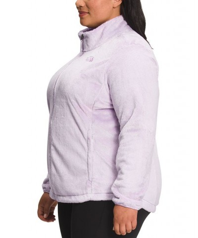 Plus Size Osito Fleece Zip-Front Jacket Purple $33.00 Jackets