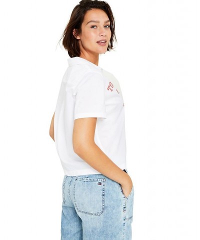 Women's Cotton Logo Top Bright White $14.75 Tops