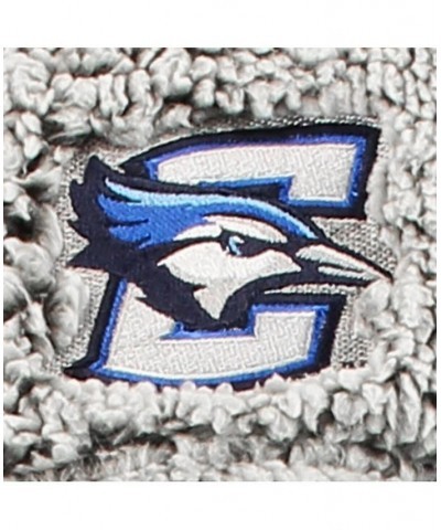 Women's Gray Creighton Bluejays Sherpa Super Soft Quarter Zip Pullover Jacket Gray $38.24 Jackets