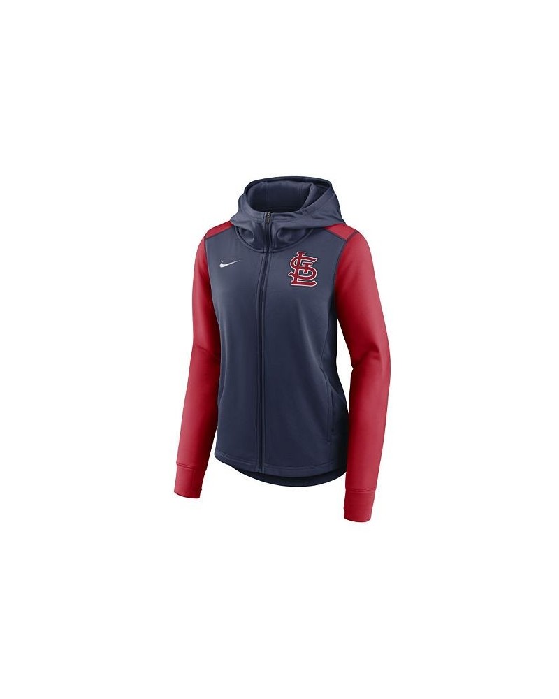 St. Louis Cardinals Women's Therma Full Zip Fleece Jacket Navy/Red $48.00 Jackets