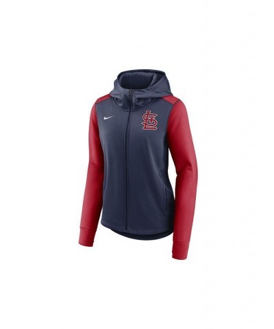 St. Louis Cardinals Women's Therma Full Zip Fleece Jacket Navy/Red $48.00 Jackets