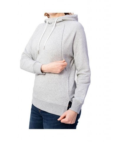 Women Nursing Hoodie Sweatshirt Grey $23.84 Sweaters