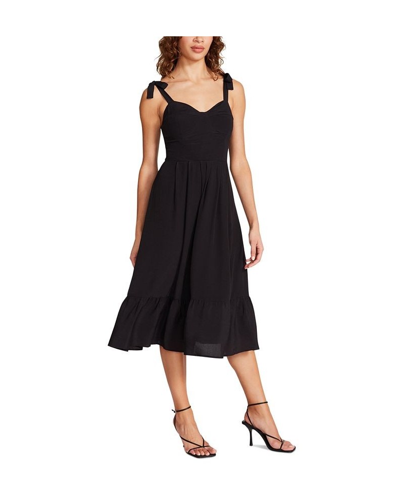 Women's Sophia Rose Bustier Midi Dress Black $50.49 Dresses