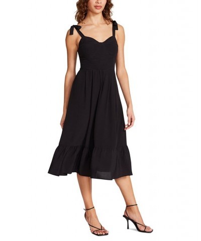 Women's Sophia Rose Bustier Midi Dress Black $50.49 Dresses