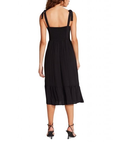 Women's Sophia Rose Bustier Midi Dress Black $50.49 Dresses