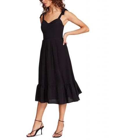 Women's Sophia Rose Bustier Midi Dress Black $50.49 Dresses