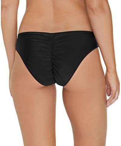 Juniors' Fiesta Hipster Bikini Bottoms Black $24.20 Swimsuits