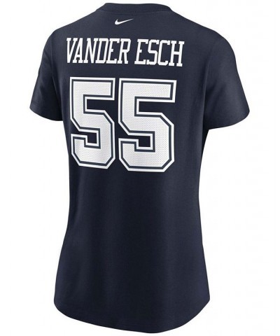 Women's Leighton Vander Esch Navy Dallas Cowboys Name and Number T-shirt Navy $22.94 Tops