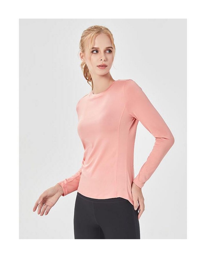 Miracle Mile Long Sleeve Top for Women Nyc Pink $25.44 Tops