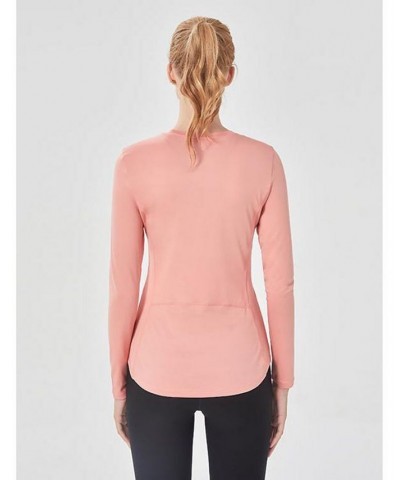 Miracle Mile Long Sleeve Top for Women Nyc Pink $25.44 Tops