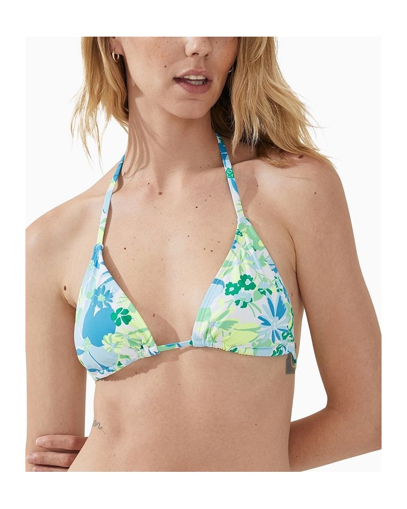 Women's Slider Triangle Bikini Top & Bikini Bottoms Gabrielle Floral $19.24 Swimsuits