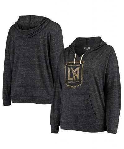 Women's 5th & Ocean by Heathered Black LAFC Plus Size Tri-Blend V-Neck Pullover Hoodie Heathered Black $31.50 Sweatshirts