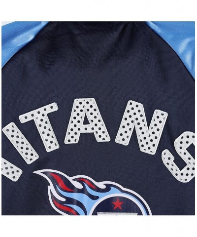 Women's Navy Light Blue Tennessee Titans Confetti Raglan Full-Zip Track Jacket Navy, Light Blue $30.66 Jackets