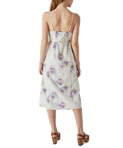 Laura Ashley x Women's Printed Sleeveless Midi Dress Cream Multi $51.43 Dresses