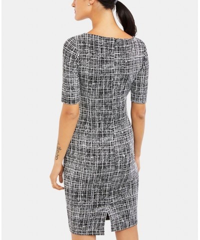 Maternity Jacquard Sheath Dress Scratch Print $46.64 Dresses