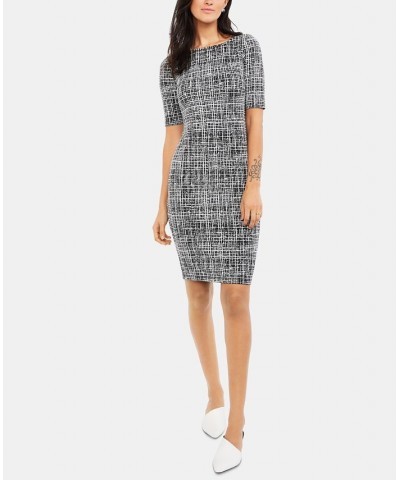 Maternity Jacquard Sheath Dress Scratch Print $46.64 Dresses