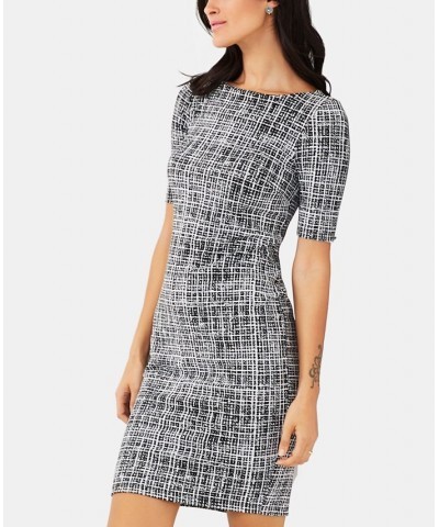 Maternity Jacquard Sheath Dress Scratch Print $46.64 Dresses