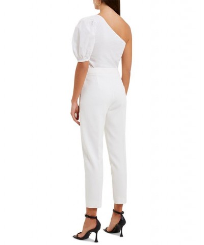 Women's Rosanna Cotton Mix-Media One-Shoulder Top Summer White $34.80 Tops