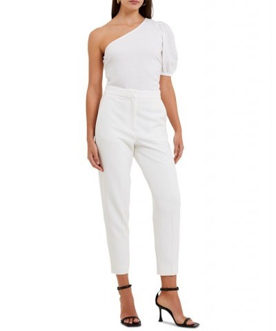 Women's Rosanna Cotton Mix-Media One-Shoulder Top Summer White $34.80 Tops